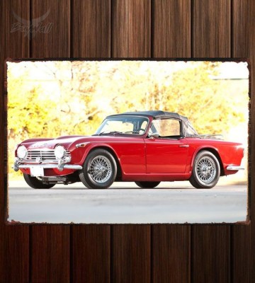 Металлическая табличка Triumph TR4A